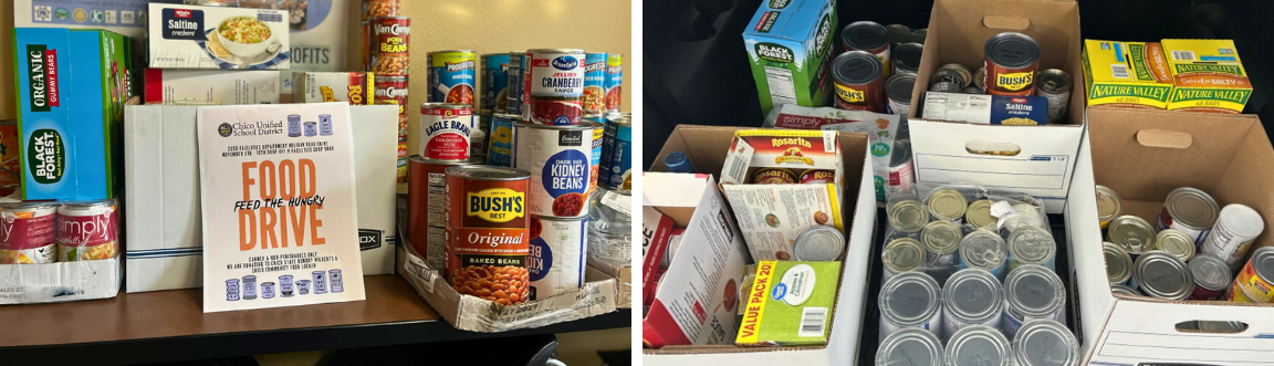 Chico Unified School District Food Drive